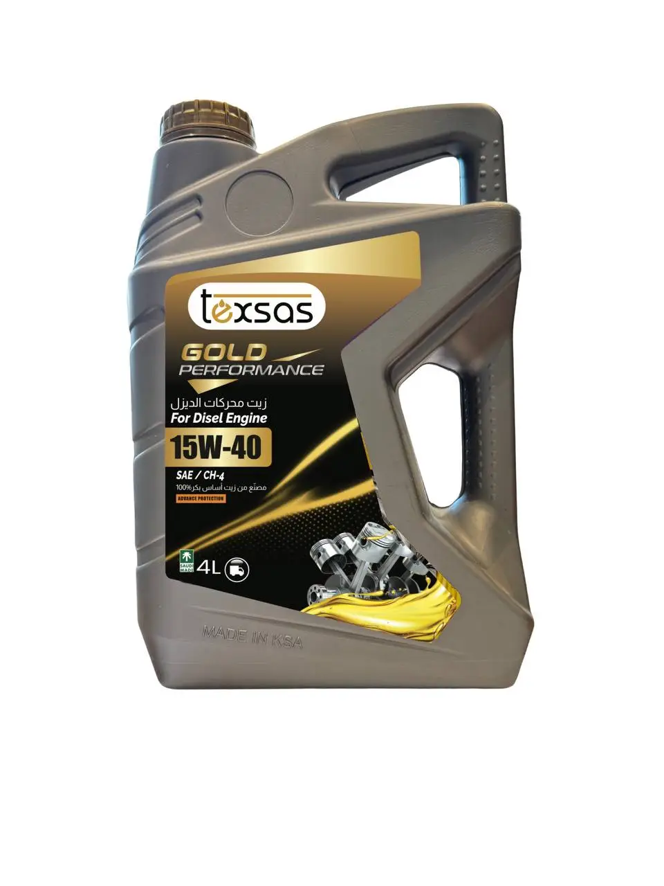 زيت محرك الديزل Texas Diesel 15w40/4L